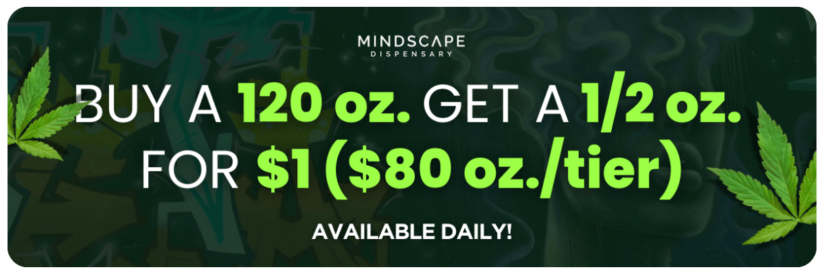 Buy a 120 oz. get a 1/2 oz. for $1 ($80 oz./tier). Available Daily!