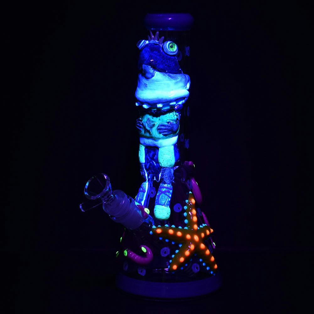 Painted Beaker Water Pipe | Under The Sea • Potency image.