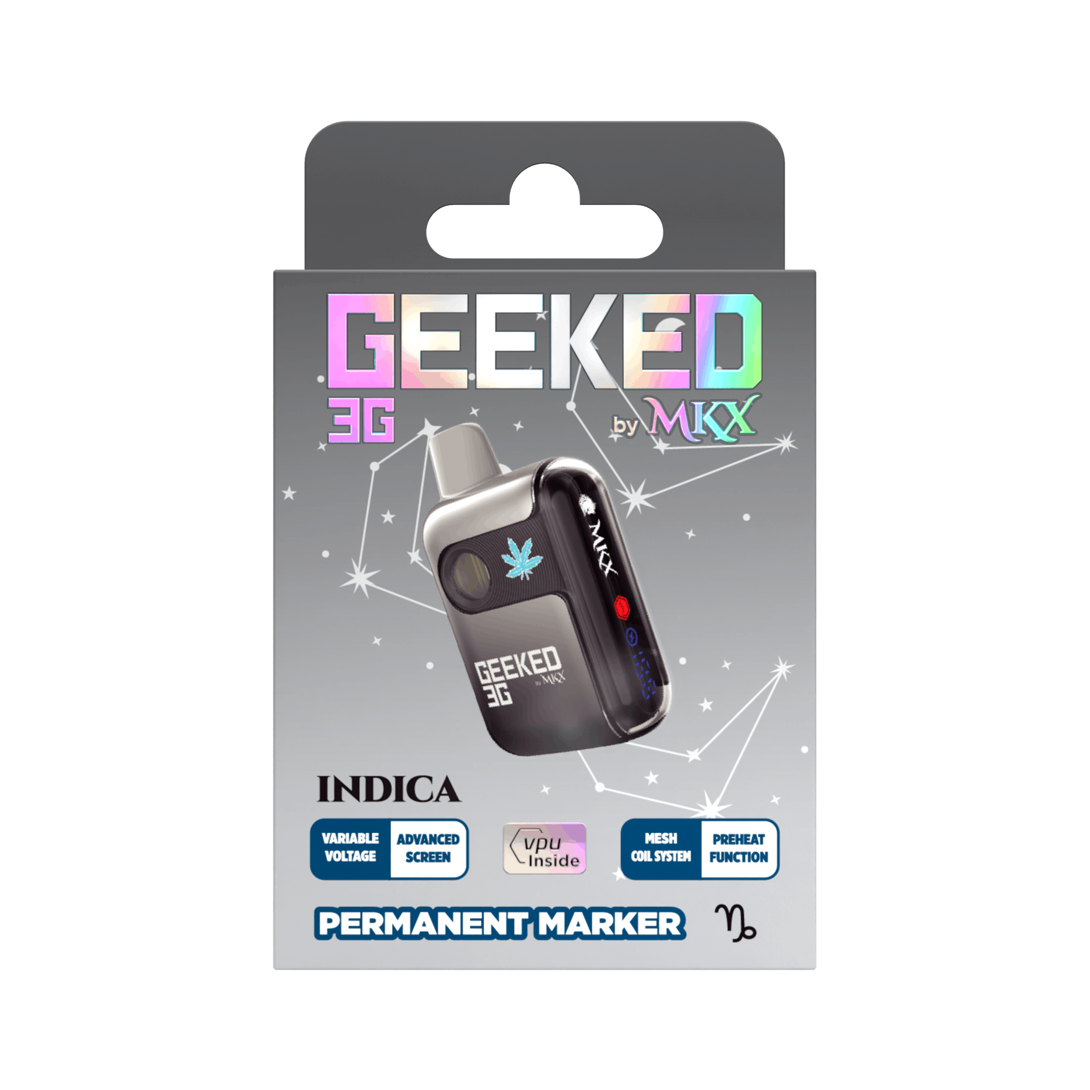 Product: Geeked | Permanent Marker Disposable Vape | Indica