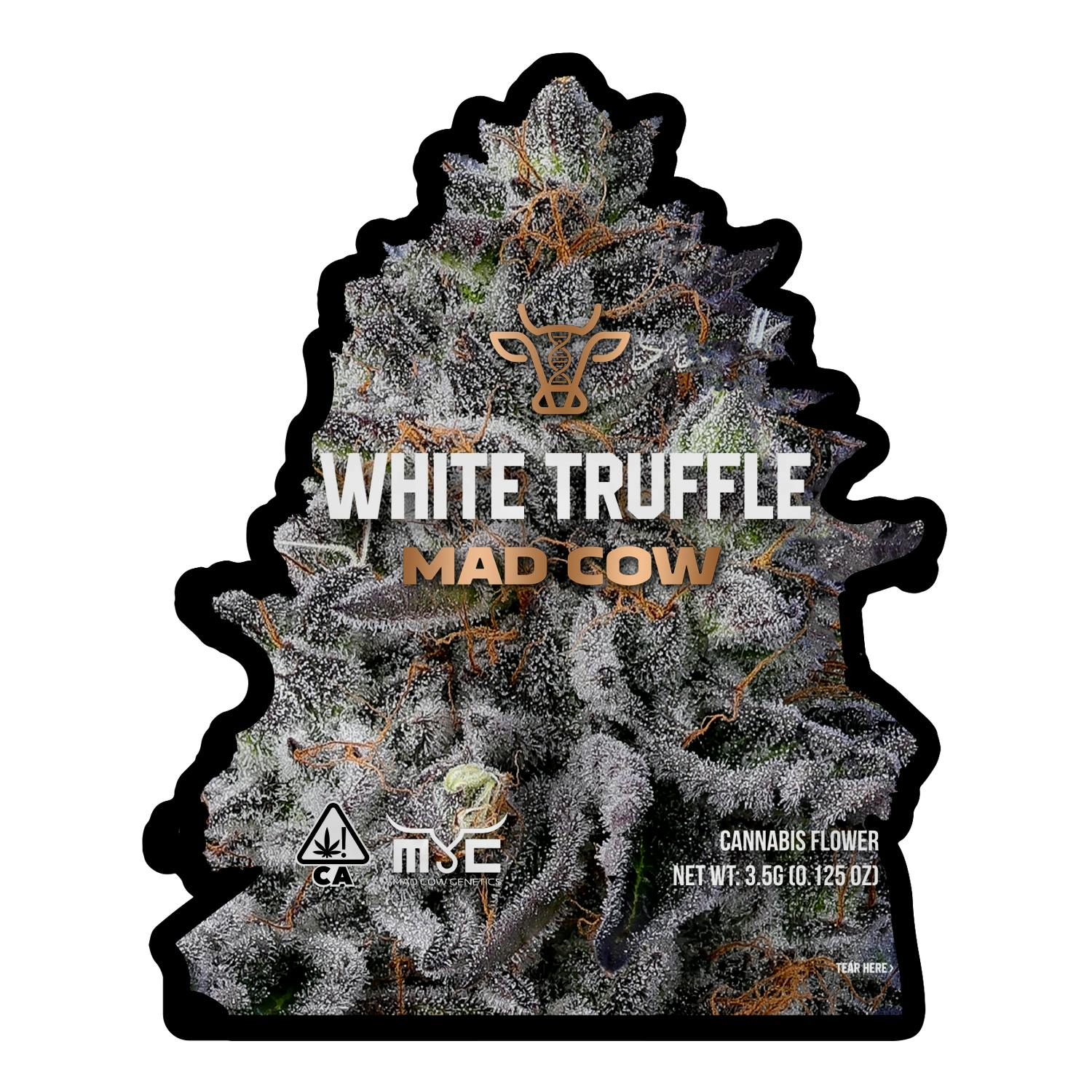 Mad Cow Mylar Bag | White Truffle
