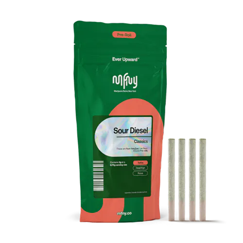 Sour Diesel x Sour Diesel Live Resin Infused Pre-Roll | .75g | 4 pk-active