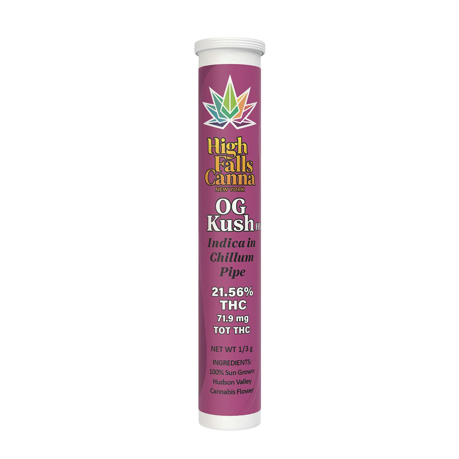 Pre-Roll | High Falls | OG Kush | Chillum Pipe | 0.33g