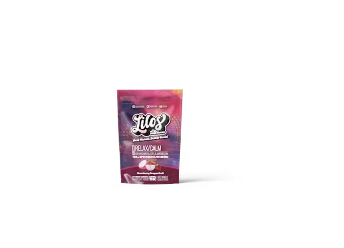 Lilos Strawberry Dragon Fruit Live Resin Gummies 100mg 20pk .1g
