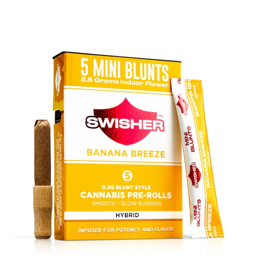 Swisher - 5-Pack .5g Infused Blunts - Banana Breeze (H)