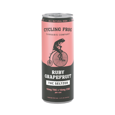 Product Cycling Frog - Ruby Grapefruit - 10mg THC - 10mg CBD - Seltzer