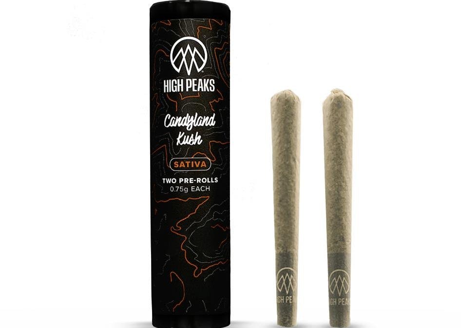 High Peaks | Candyland Kush | 2pk pre-rolls | 1.5g