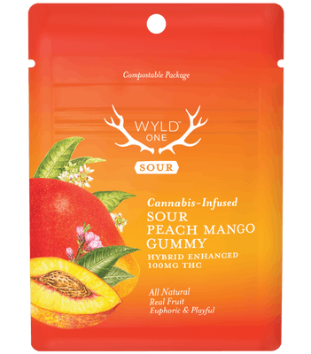 Wyld One | Sour Peach Mango Hybrid Gummy