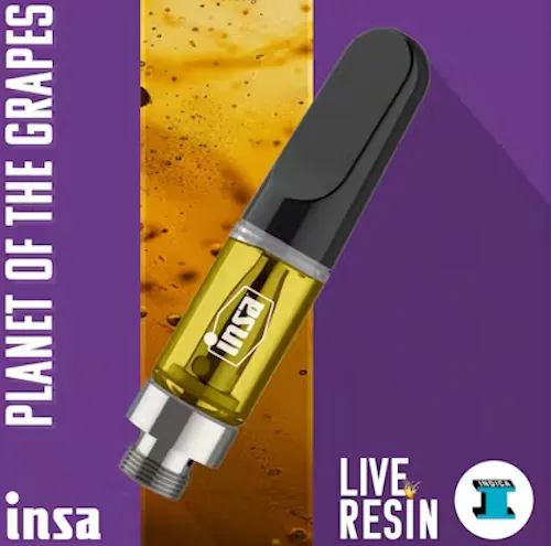 INSA Planet of the Grapes Live Rosin Vape Cartridge 500mg-1