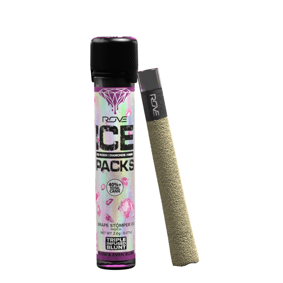 Product Grape Stomper OG - Infused Ice Pack Blunt (Rosin, Hash, and Diamonds) 2g