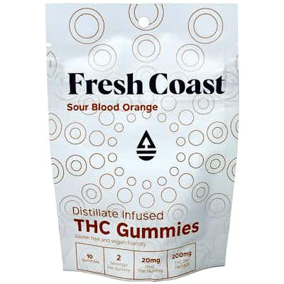 Product: Fresh Coast | Sour Blood Orange Distillate Gummies | 200mg