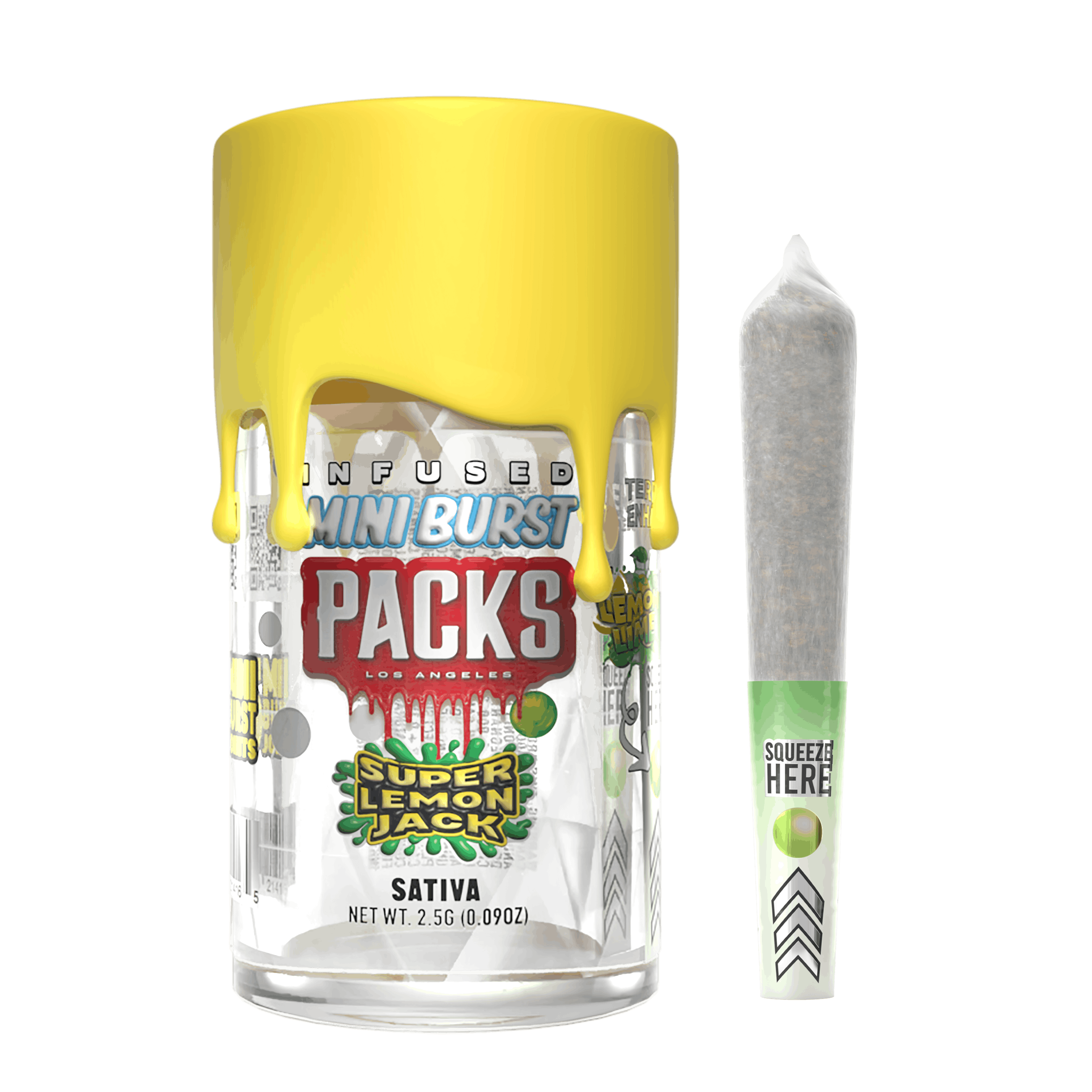 Packs | Super Lemon Jack | Mini Bursts | Infused | 5pk | 2.5g