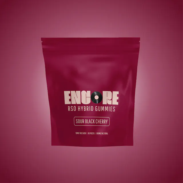 Encore Gummies Black Cherry RSO 10pk/100mg (hybrid, 2.8g)