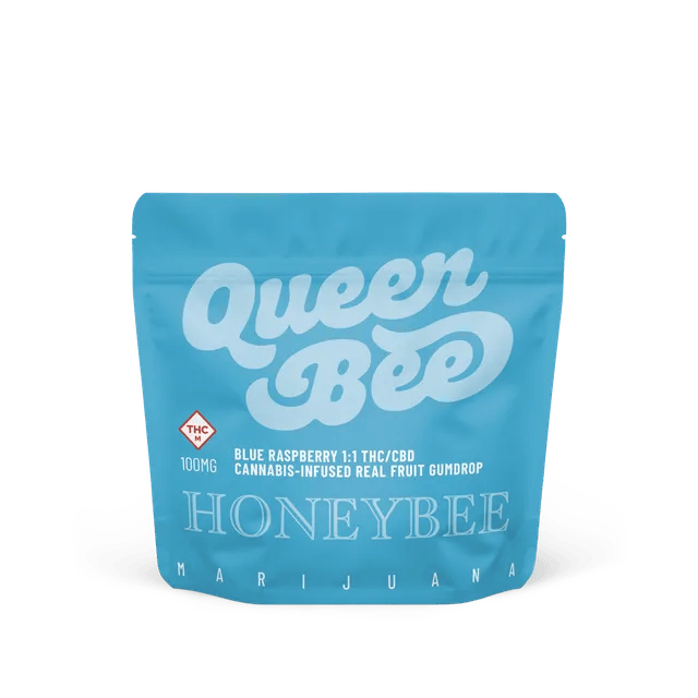 Buy Honeybee Blue Raspberry | 1:1 THC:CBD | Gumdrops 100mg Online
