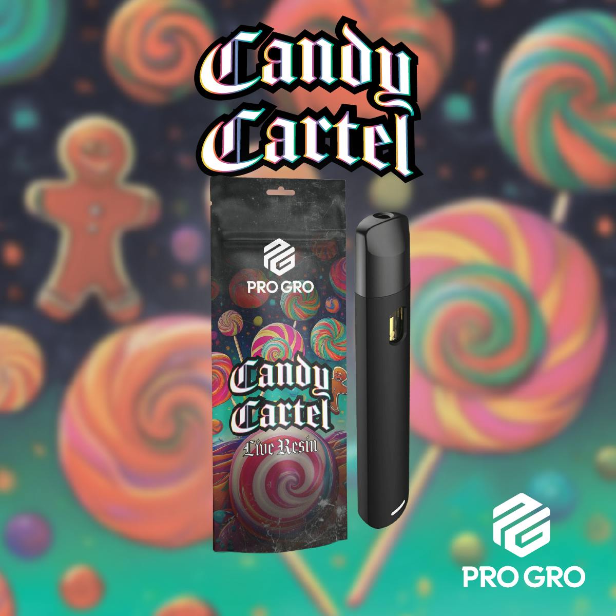 Pro Gro - 1g Live Resin Disposable - Candy Cartel