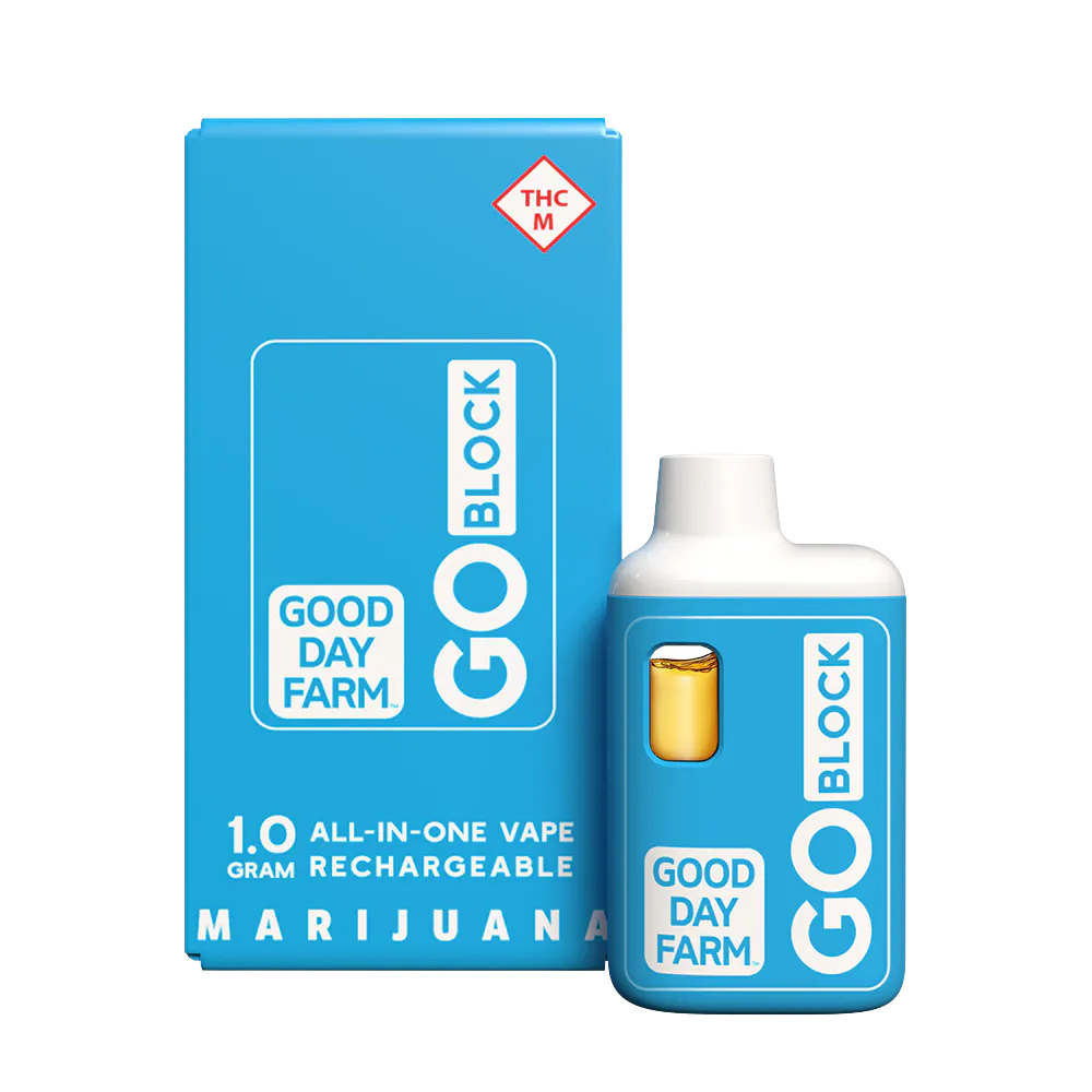 GDF: GO Block Vape | Blue Raspberry Smash | All-In-One | 1g