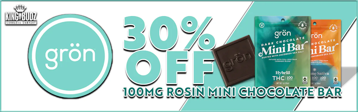 Gron - 100mg Rosin Mini Chocolate Bar - 30 Percent OFF