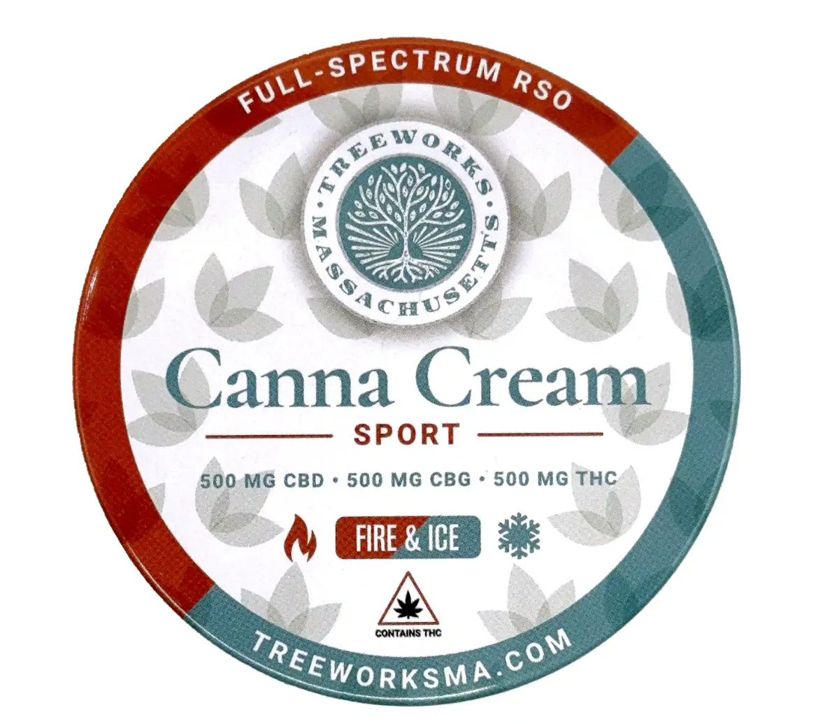 Treeworks Canna Cream 1:1:1 Pro Sport Body Rub 500mg (THC:CBD:CBG) 0.5g ...