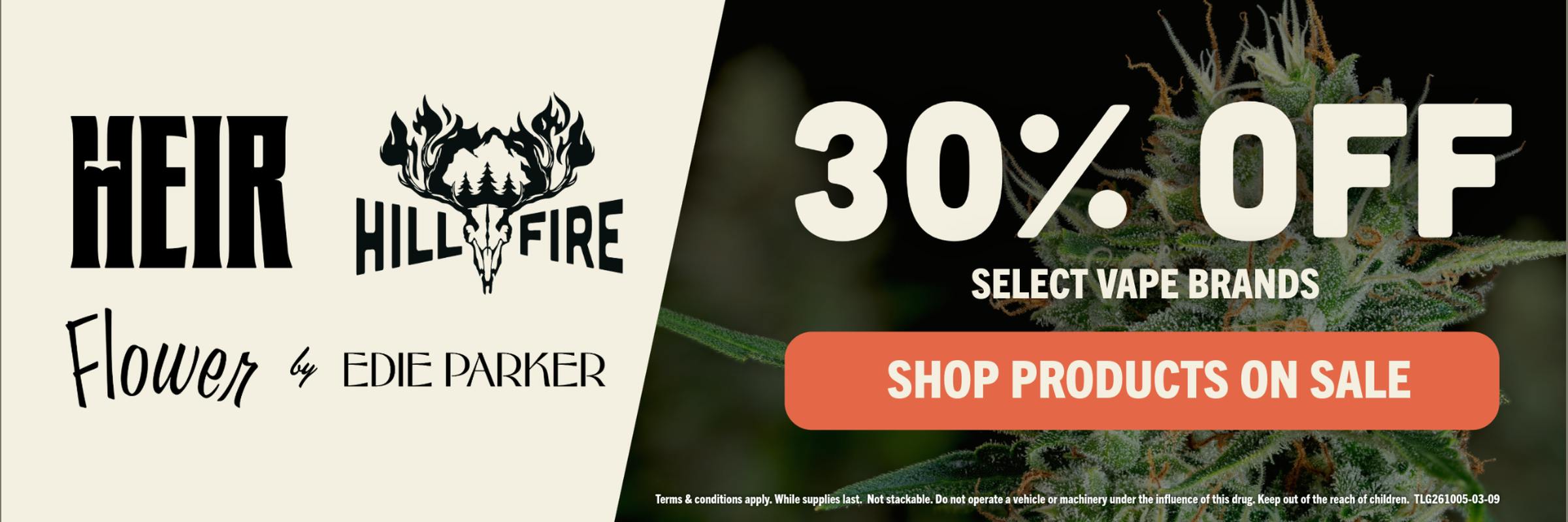 30% OFF SELECT VAPE BRANDS SALE