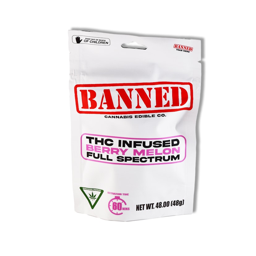 BANNED | 200mg Gummies | Berry Melon