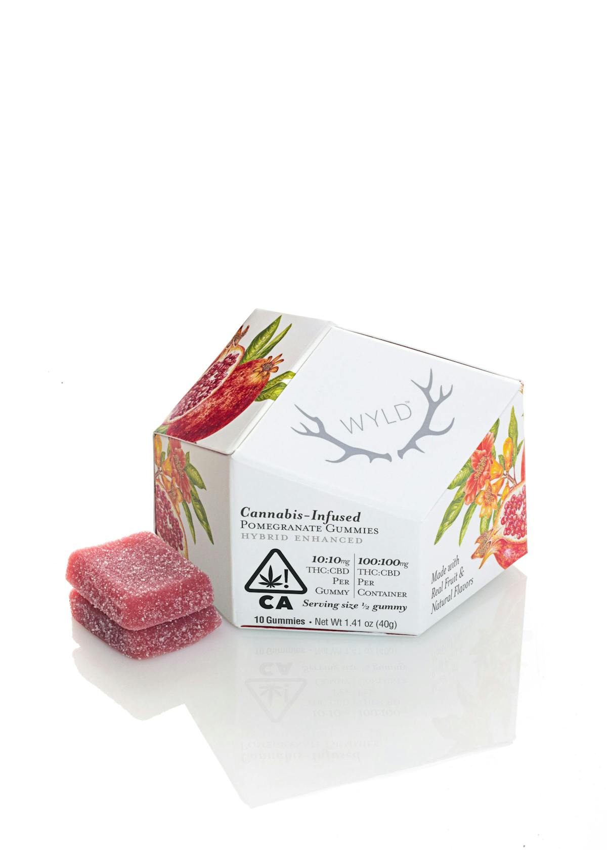Photo of WYLD 1:1 Pomegranate Gummies 100mg 10pk (THC:CBD)