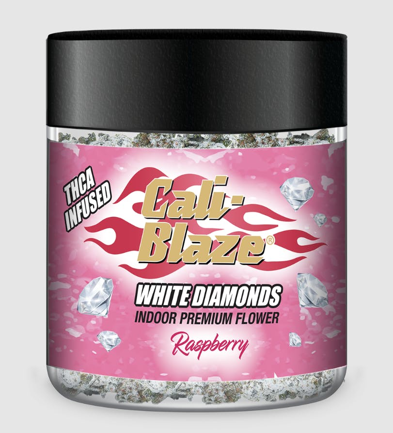 Product: Cali-Blaze | Raspberry | White Diamonds Infused Flower