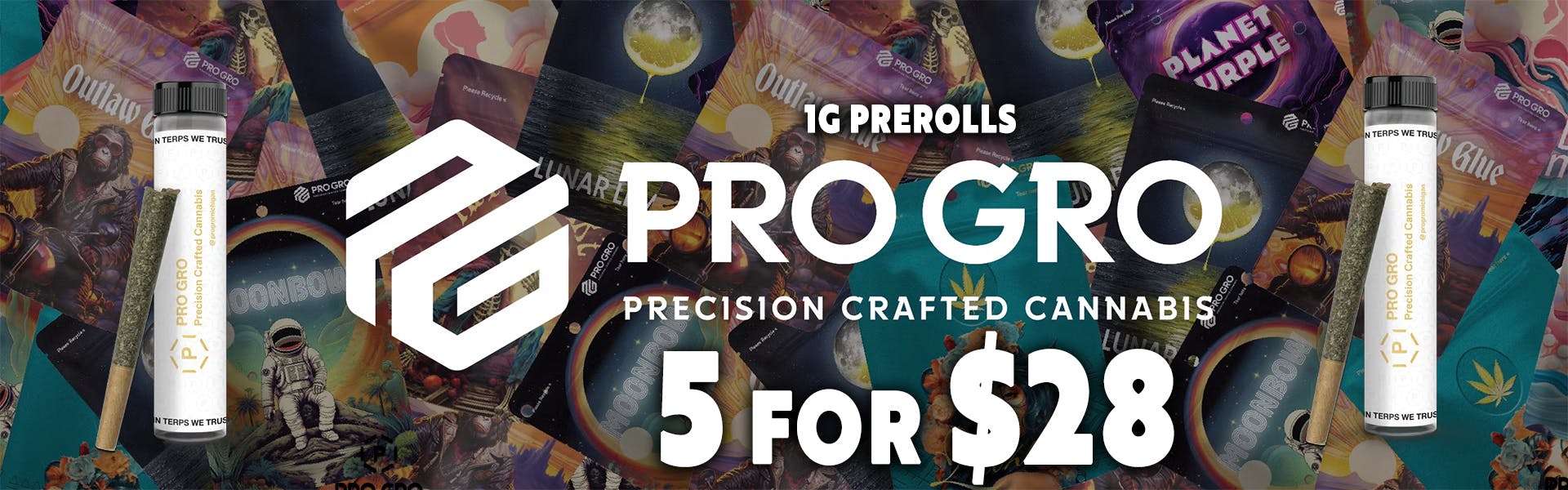 Pro Gro 1g Prerolls - 5/$28