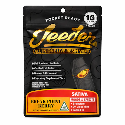 Jeeter - 1g Live Resin Disposable - Break Point Berry - DISPOSABLES by Jeeter at King of Budz