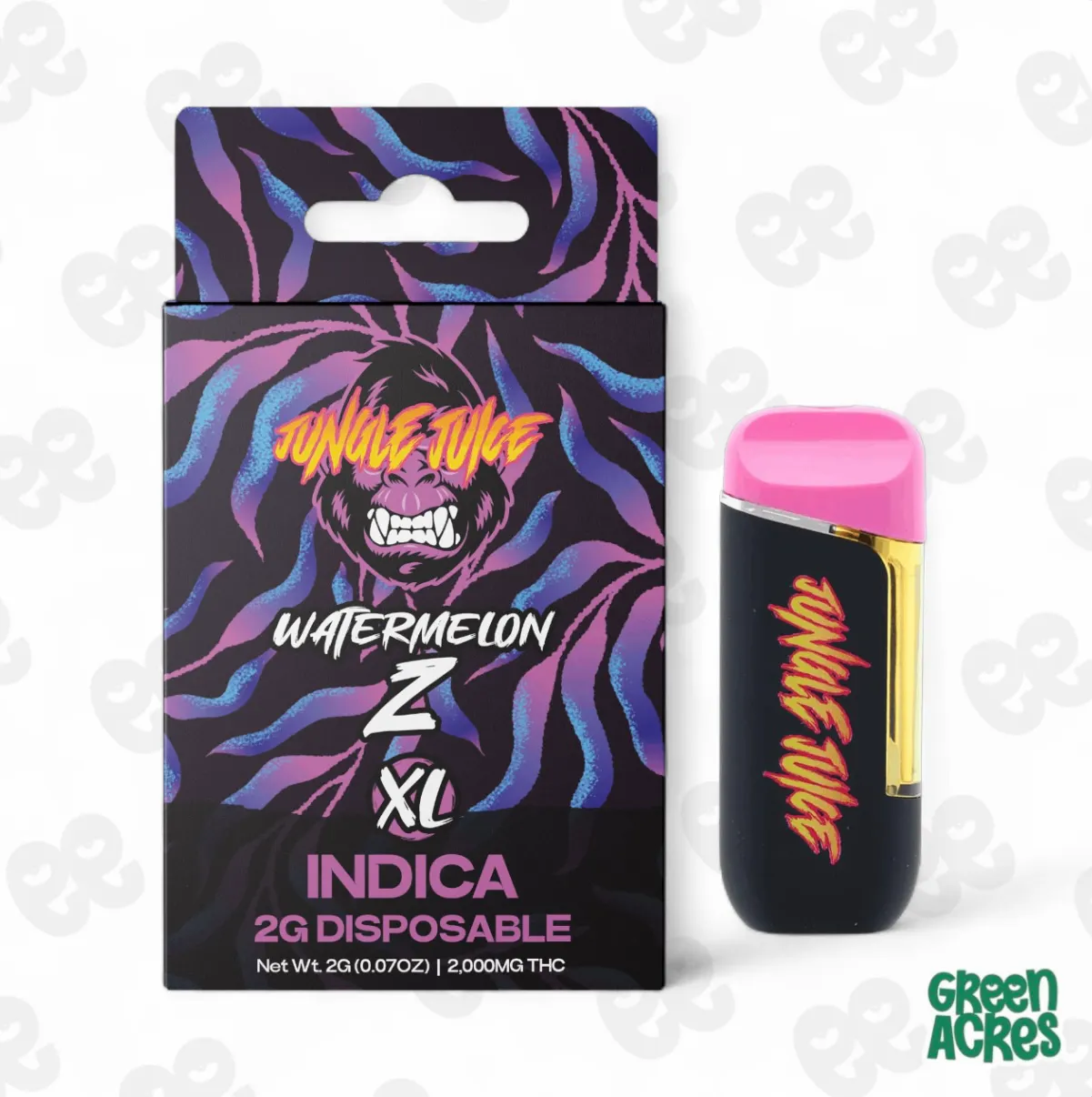 Jungle Juice: Watermelon Z 2G Vape Disposable | Green Acres - Inkster