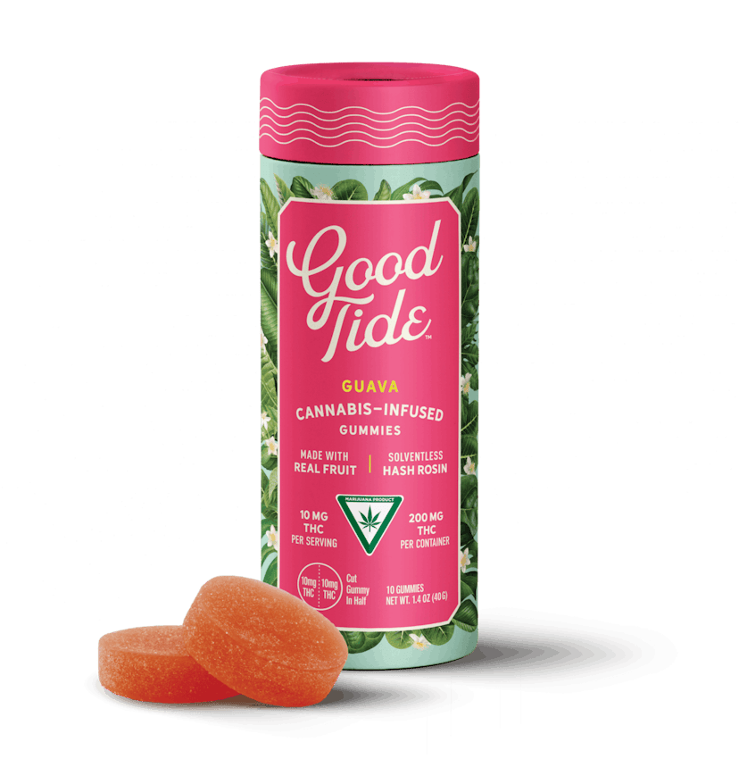 Good Tide - Guava Hash Rosin Infused 200mg Gummies