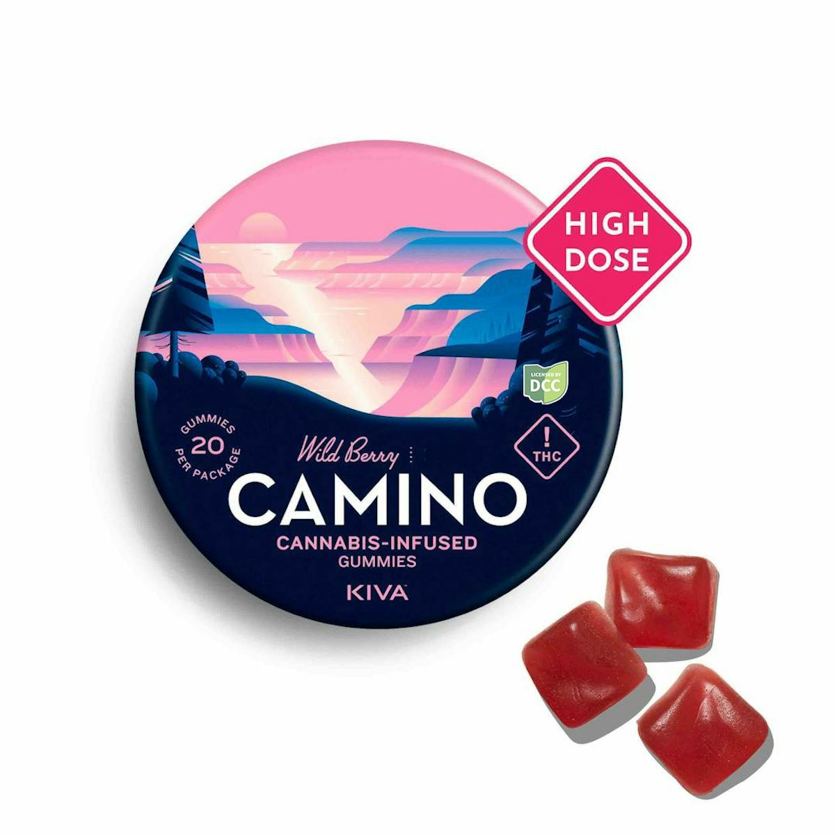 Photo of Camino High Dose Wild Berry Gummies