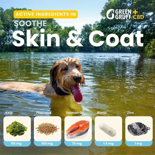 Photo of Green Gruff – SOOTHE Skin & Coat CBD Dog Chew – 24ct.