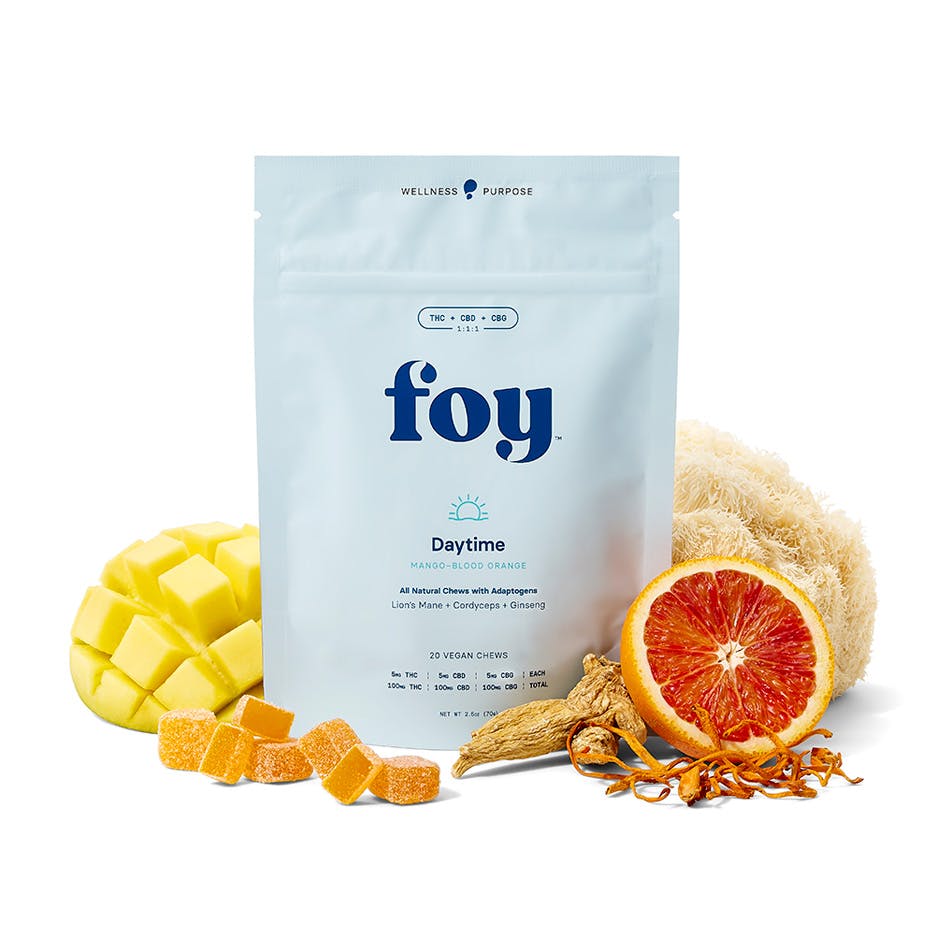 FOY Daytime Vegan Chews | 1:1:1 | Mango Blood Orange
