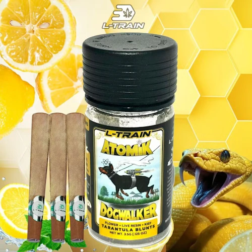 L-Train - 5-Pack .7g Atomik Dogwalkers Infused Blunts - Lemon Venom