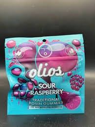 OLIO | Live Rosin Gummies | Sour Raspberry | 100MG (10MG/PC)