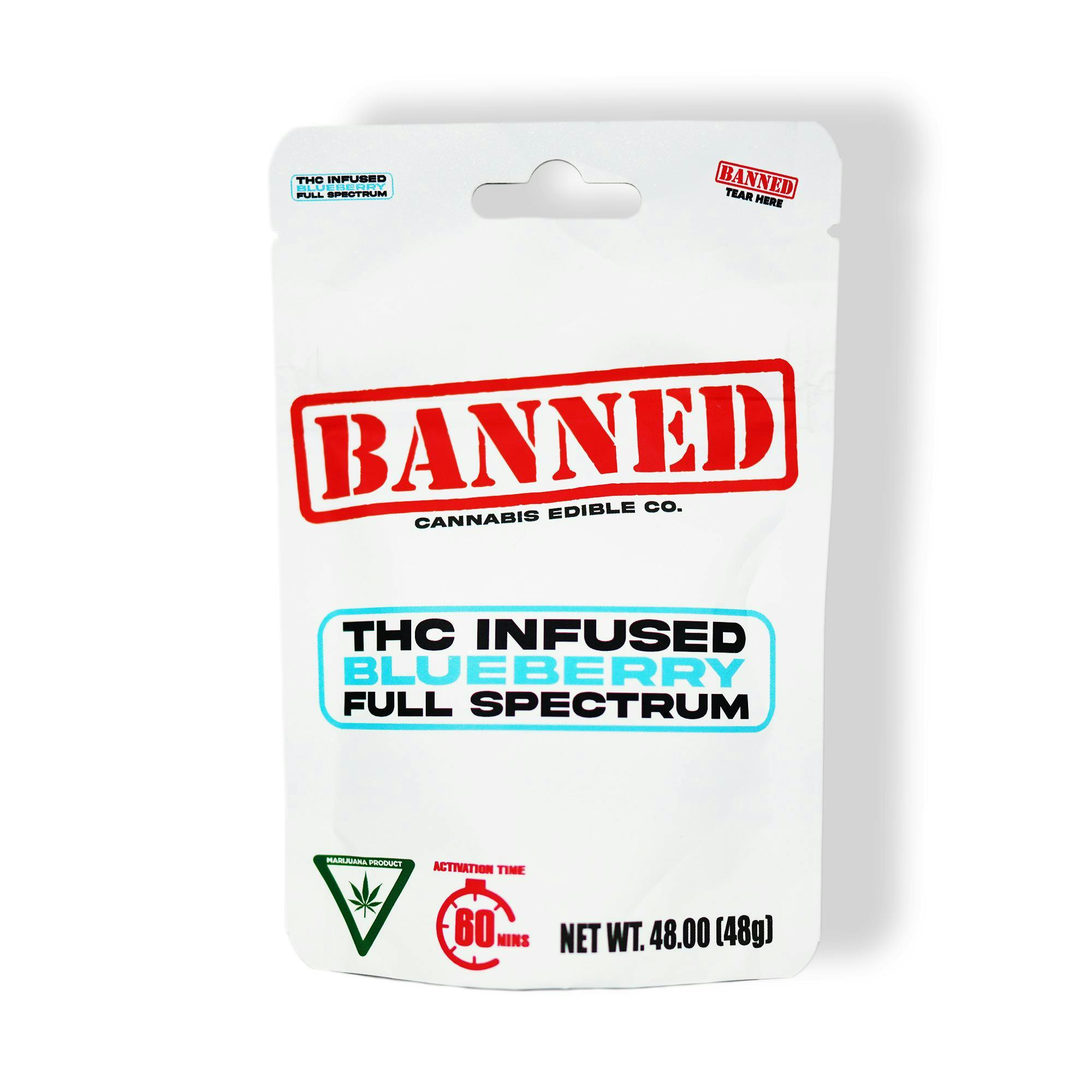 Banned Edible Co. BANNED EDIBLE CO. | BLUEBERRY - 200MG GUMMIES 4PK | HYBRID — EDIBLES