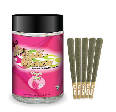 Cali-Blaze - 5-Pack .7g Infused Prerolls - Dragon Fruit - PRE_ROLLS by Cali-Blaze at King of Budz
