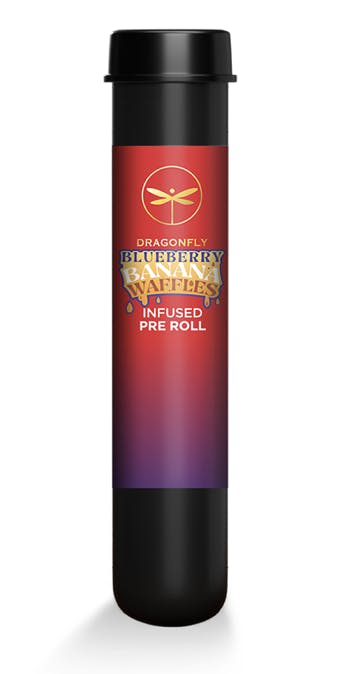 Product: Dragonfly | Infused Pre-Roll - 1.25g - Blueberry Banana Waffles