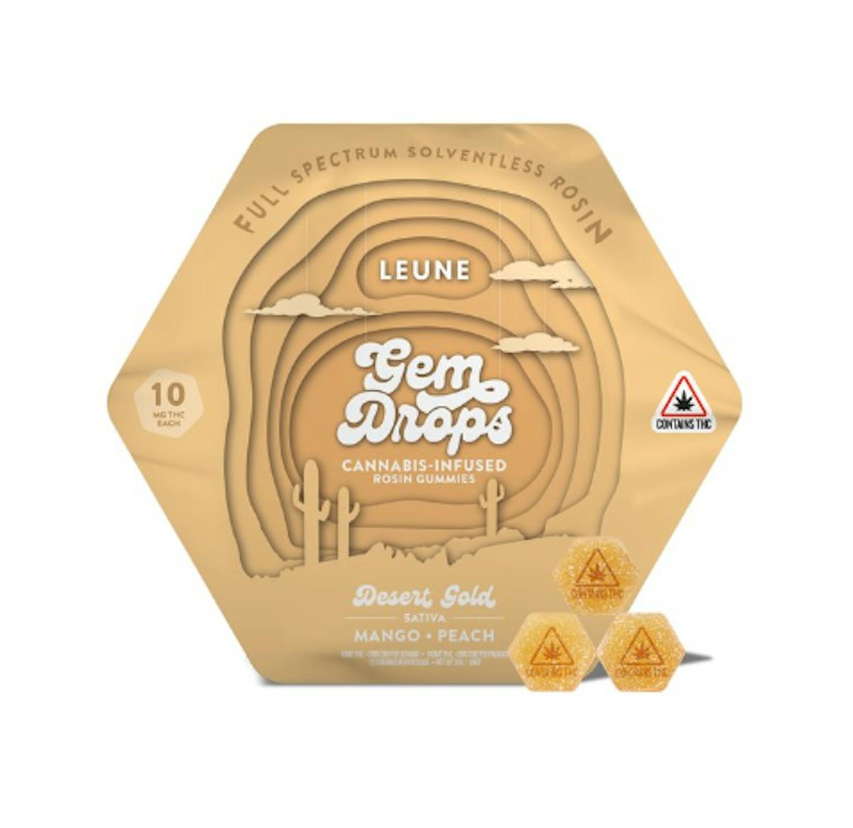 Image of Mango Peach Hash Rosin Gummies