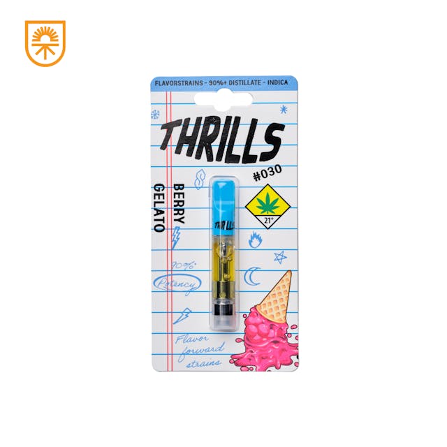 Thrills' strain vapes captivate the essence of each cannabis strain's vibrant personality, inviting you into a world of thrilling flavors and potent highs. Crafted with unwavering quality, each puff promises an exhilarating journey, embracing the unique essence of every strain.