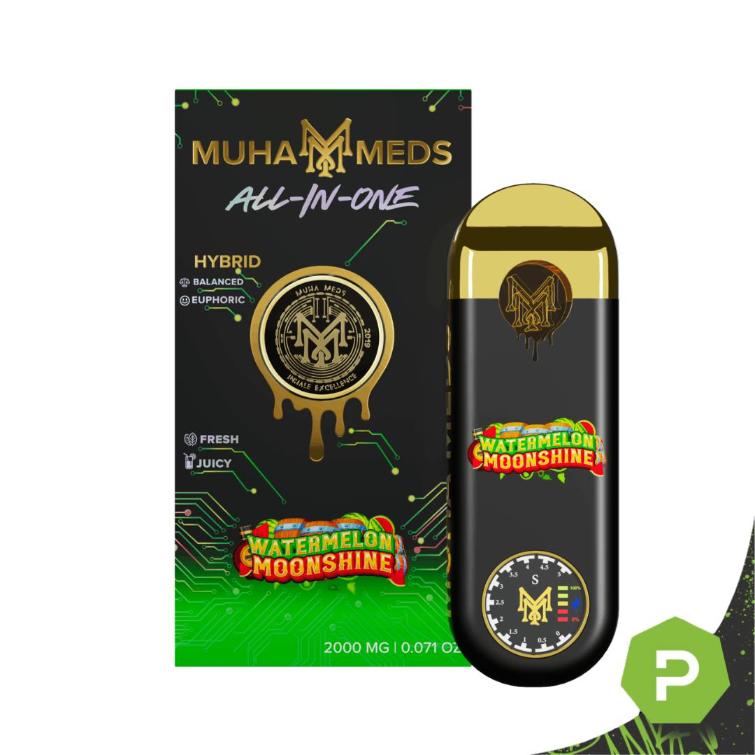 Muha Meds Muha Meds Disposable (3rd Gen) | Watermelon Moonshine - Puff Cannabis  Cannabis Store in MI