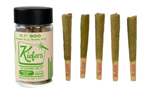 Product Infused Preroll | Sour Apple Glue (H) 5pk | Kiefers