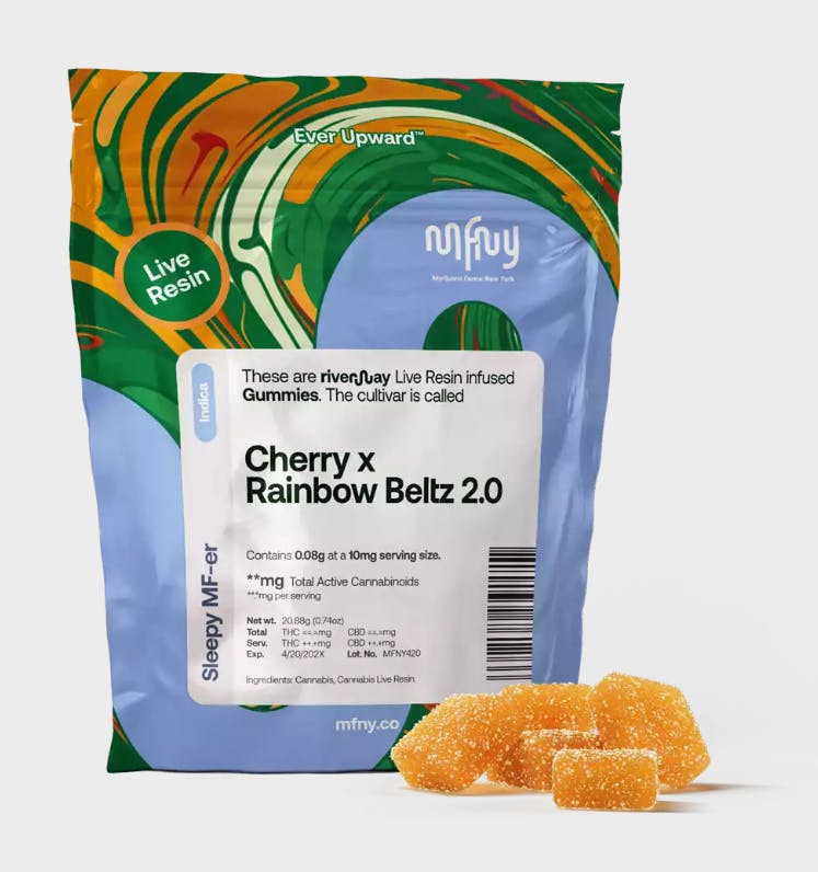 Blueberry X Turbo Blueberry | Live Resin Gummies | 100mg | Indica