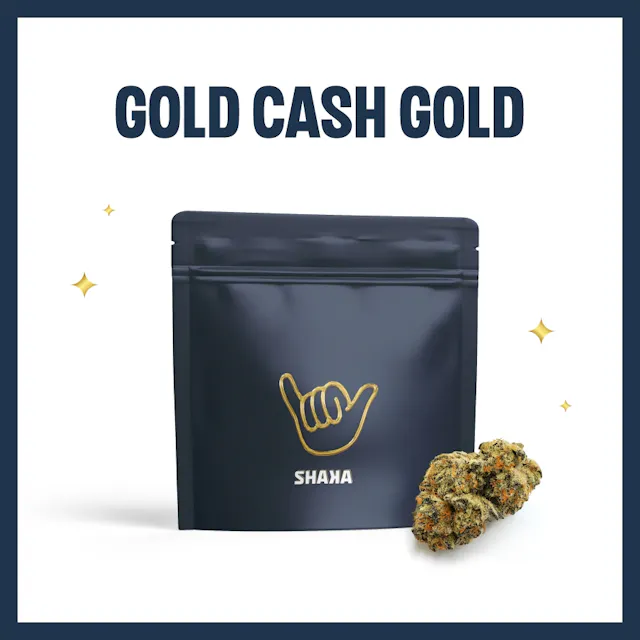 Shaka Flower Gold Cash Gold 3.5g (indica, whole flower)