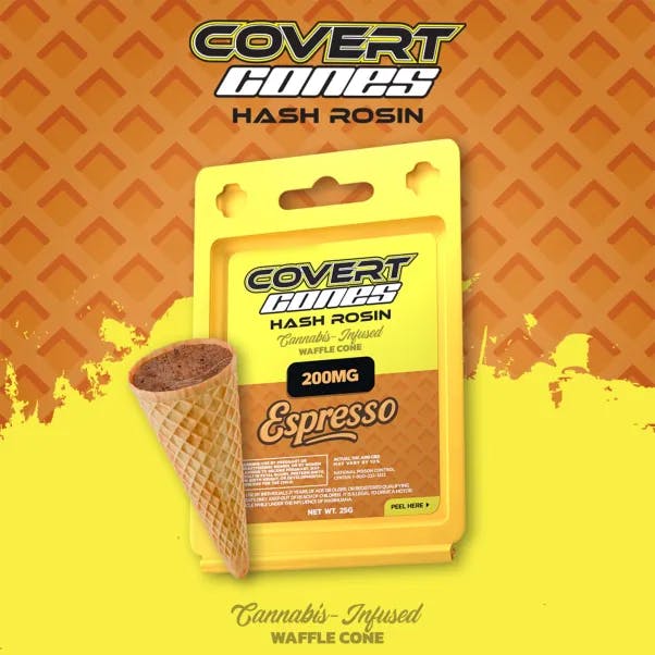 Covert Cups - 200mg Hash Rosin Cone - Espresso