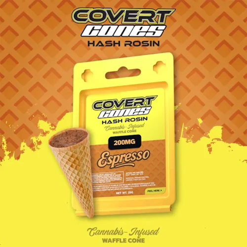 Covert Cups - 200mg Hash Rosin Cones - Espresso
