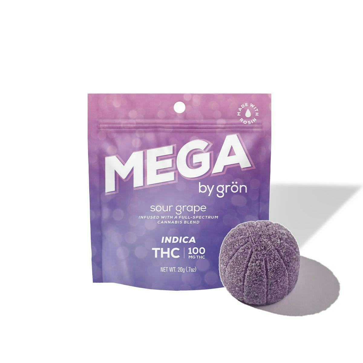 Photo of Sour Grape Mega Pearl 100MG (Gron)