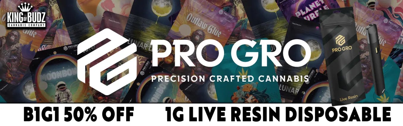 Pro Gro 1g Live Resin Disposable - B1G1 50 Percent OFF