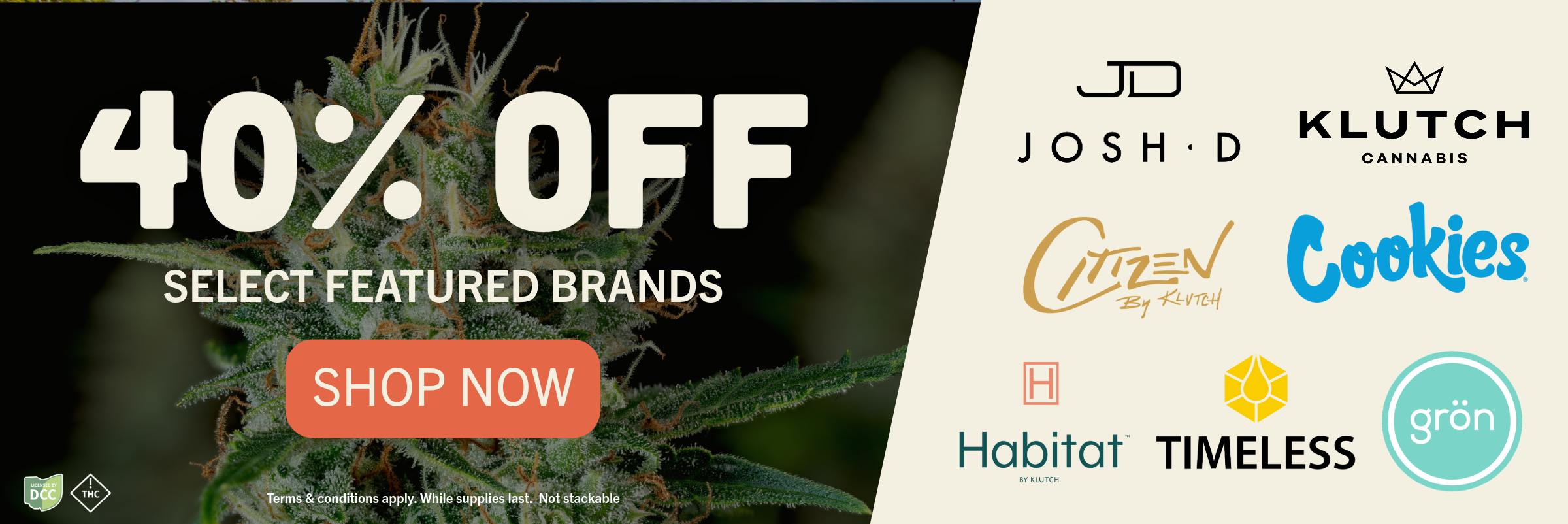 40% OFF FEATURED BRANDS SALE