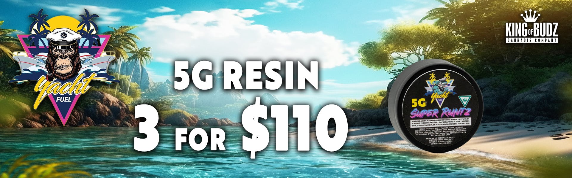 Yacht Fuel 5g Resin - 3/$110