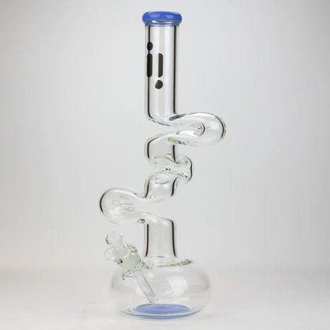 Infyniti - Kink Zong Glass Bong 7mm - Jade Blue - 17.5"